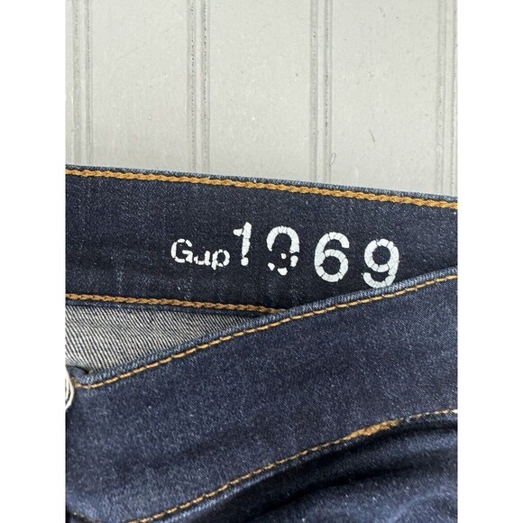 Gap 1969 Size 26 2 Womens Leggings Jeans Low Rise Stretch Dark Wash - Picture 3 of 4